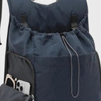 Sac de transport Esprit Chat bleu marine souple pour chat, style sac à dos avec poches latérales et fermeture sécurisée