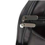 Détails du sac à dos de transport Esprit Chat en nylon noir respirant avec fermetures éclair et filet de ventilation
