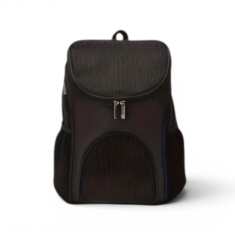 Sac de transport Esprit Chat noir en nylon respirant avec fenêtres en maille et ouverture supérieure pour animaux