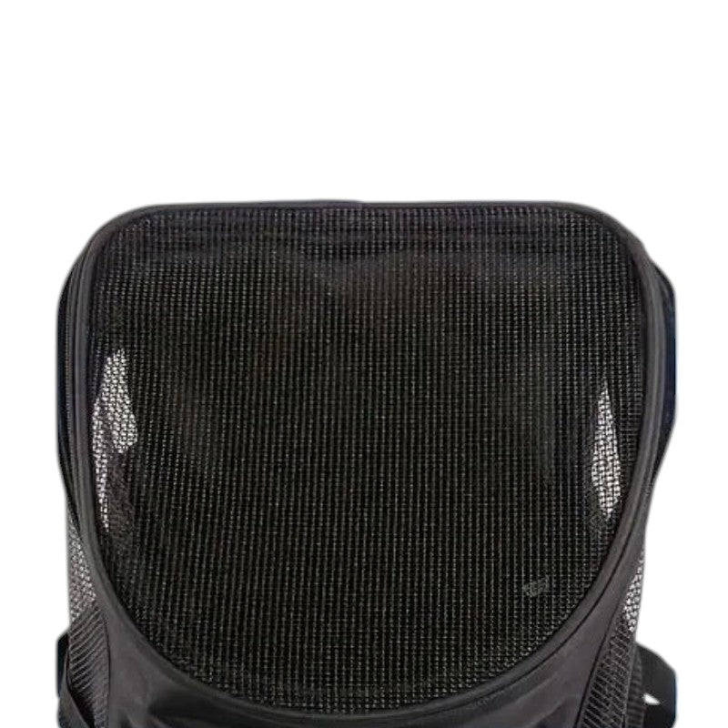 Sac de transport Esprit Chat noir en nylon respirant avec fenêtres en maille et ouverture supérieure pour animaux