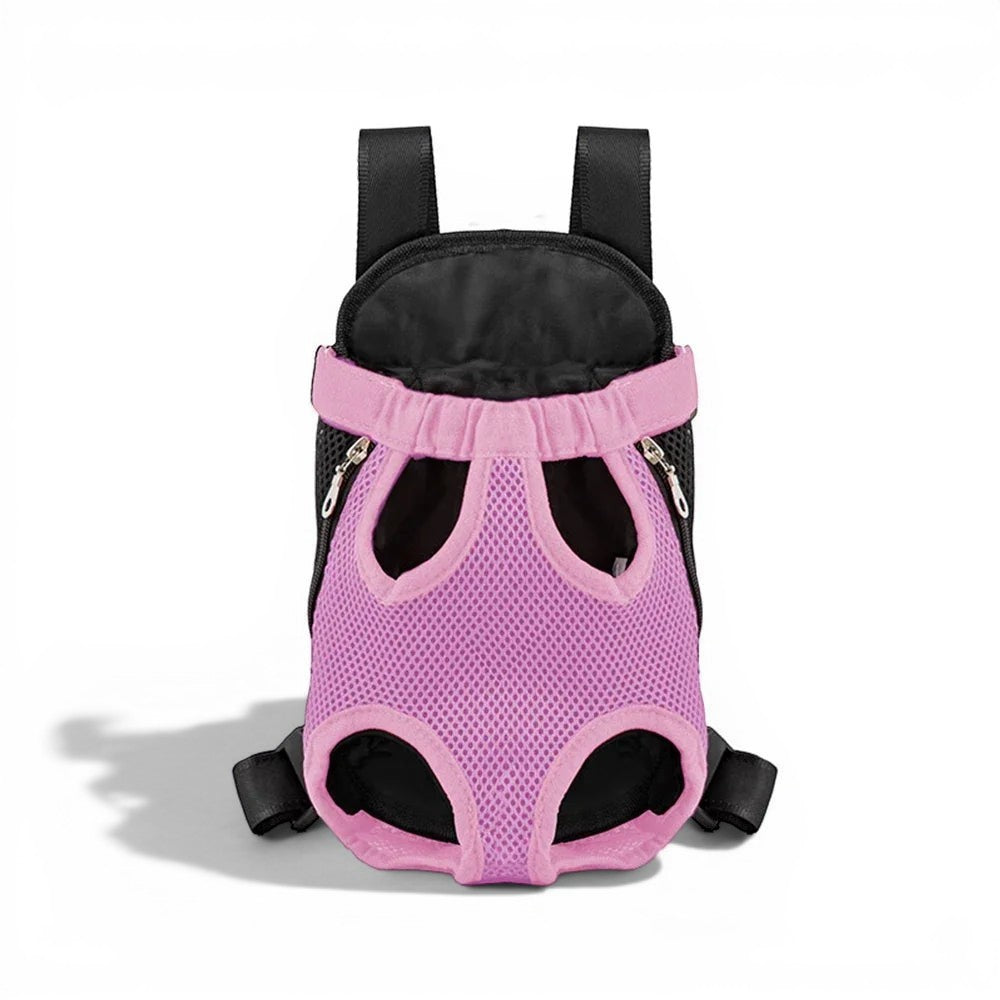 Sac à dos Esprit Chat rose en maille respirante pour transporter confortablement votre chat ou petit chien