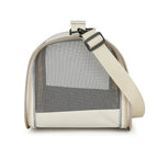 Sac de transport Esprit Chat blanc en tissu Oxford avec filet respirant et bandoulière réglable pour petit animal