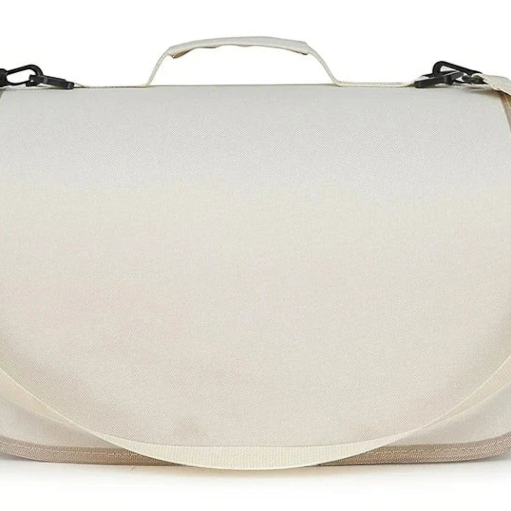 Sac de transport Esprit Chat blanc en tissu Oxford pour petits animaux avec poignée et bandoulière