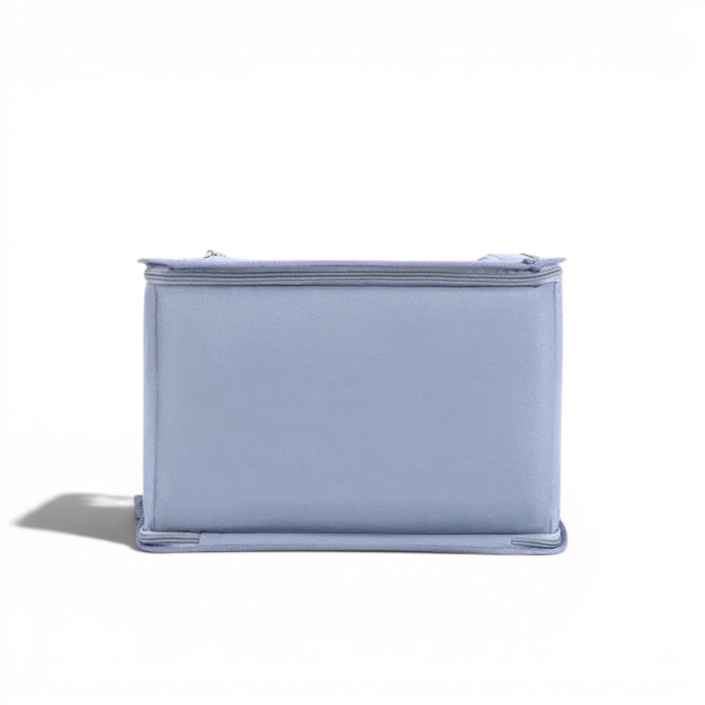 Sac de transport pour chat Esprit Chat bleu en tissu oxford avec fermeture éclair
