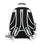 Sac de transport bulle pour chat Esprit Chat en PVC transparent et tissu Oxford noir avec fenêtre ronde et aérations latérales.