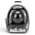 Sac de transport bulle noir en PVC et tissu Oxford par Esprit Chat, avec fenêtre panoramique et ventilation.