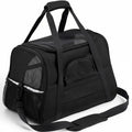 Sac de transport Esprit Chat noir souple pour gros chat avec fenêtres en filet et fermeture éclair