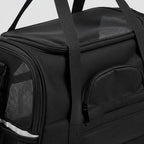 Sac de transport Esprit Chat noir souple pour chat avec fenêtres en maille respirante et fermeture éclair robuste