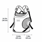 Sac de Transport Pliable à Bandoulière pour Chien et Chat