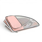 Sac de transport pliable Esprit Chat rose en fibre avec filet respirant pour chat jusqu'à 6kg