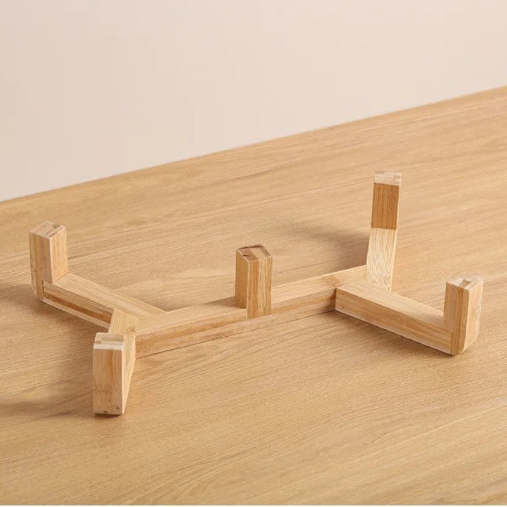 Support surélevé en bois pour bol Esprit Chat, idéal pour une alimentation ergonomique des animaux
