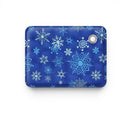 Tapis rafraîchissant Esprit Chat bleu avec motifs de flocons de neige pour le confort des animaux en été