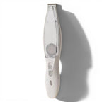 Tondeuse électrique Esprit Chat avec aspirateur intégré pour poils d'animaux, design ergonomique blanc.