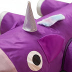 Tunnel de jeu Esprit Chat en forme de licorne violette en tissu durable avec corne scintillante pour chat et chien