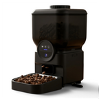 Distributeur de croquettes automatique Esprit Chat noir avec réservoir grande capacité et gamelle intégrée